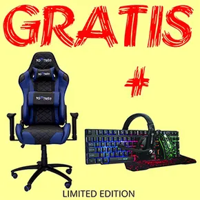 Gaming Stuhl Red Fighter C1, blau, + Set 4in1 CM370 PROMO